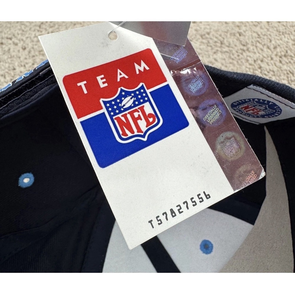 Tennessee Titans Hat Reebok Navy Core Classic 3D Logo StrapBack Vtg 2000 Cap NWT - Picture 6 of 11